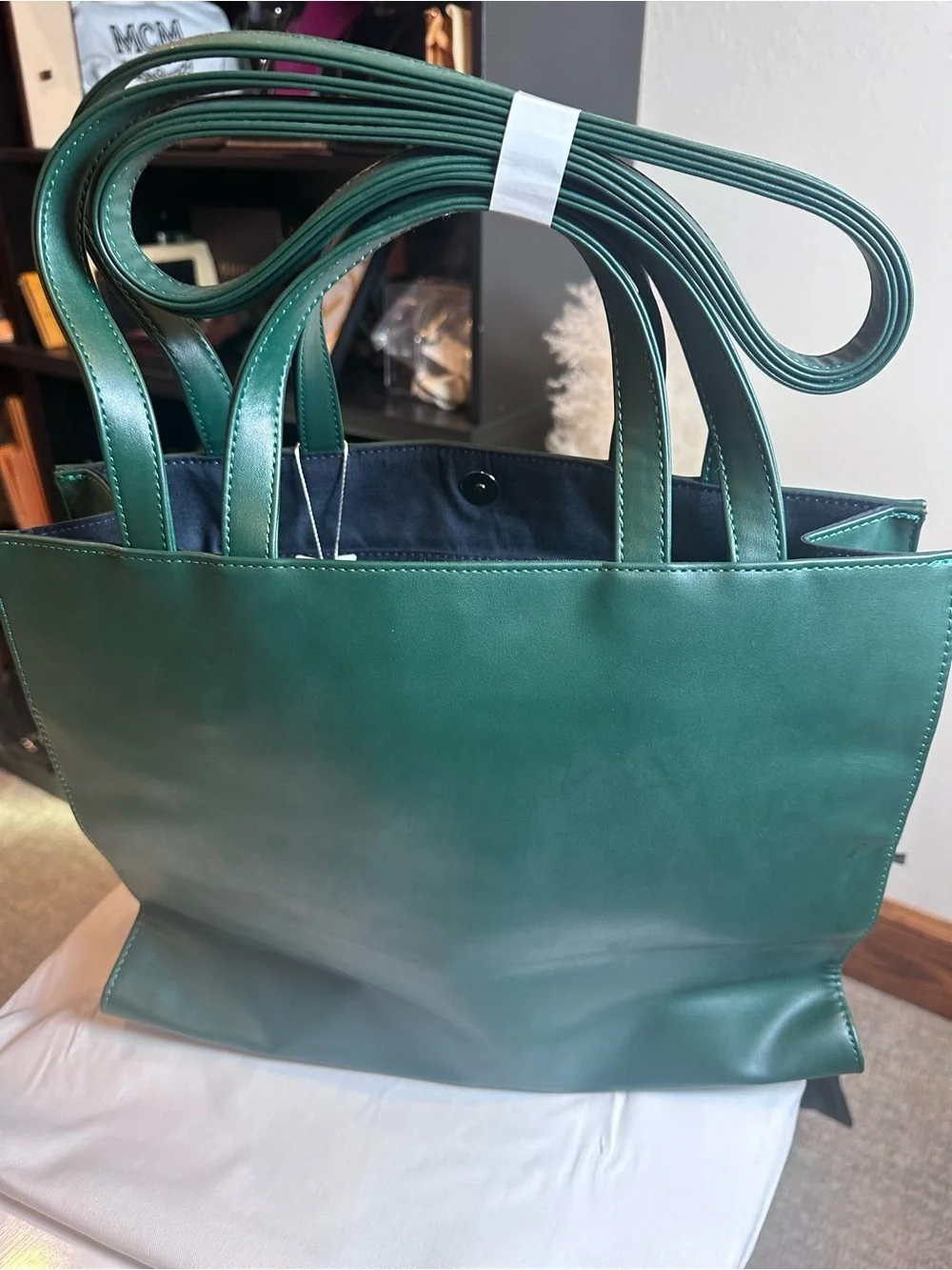 Telfar - MEDIUM DARK OLIVE TOTE Shopping Bag Vegan Leather